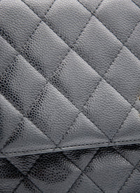 Vintage Chanel Top Handle Kelly Bag in Black Caviar Leather (2002-2003)