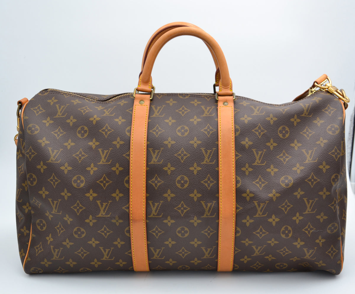 Keepall Bandoulière 50 Louis Vuitton en toile Monogram – Vintage