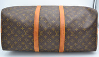 Keepall Bandoulière 50 Louis Vuitton en toile Monogram – Vintage