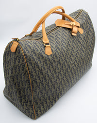 Sac de Voyage Dior Vintage en Toile Enduite Oblique