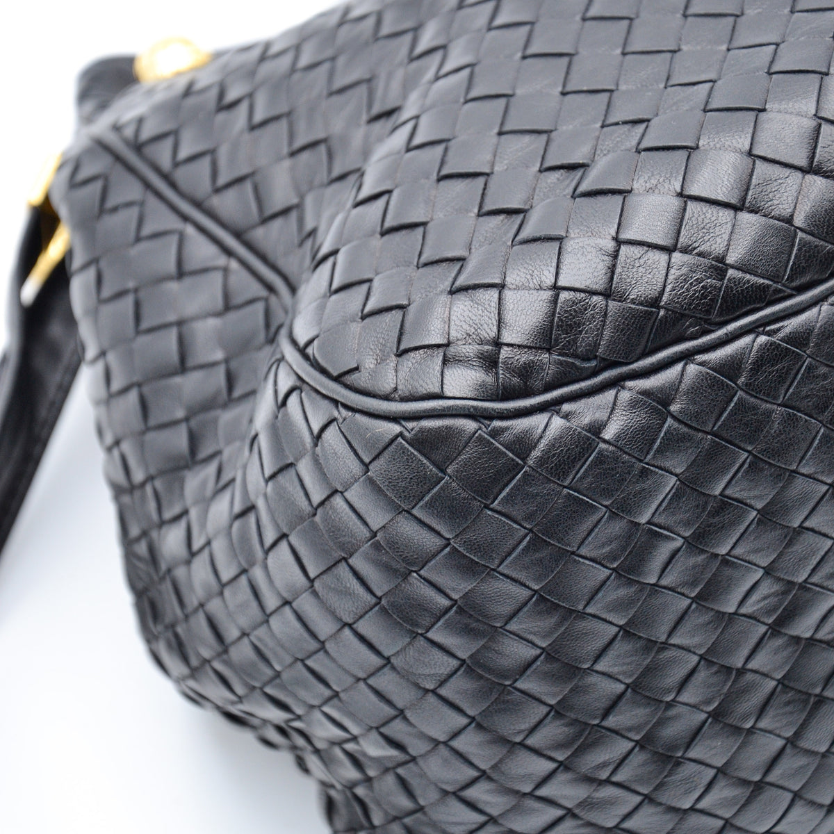 Sac Bottega Veneta Intrecciato noir vintage