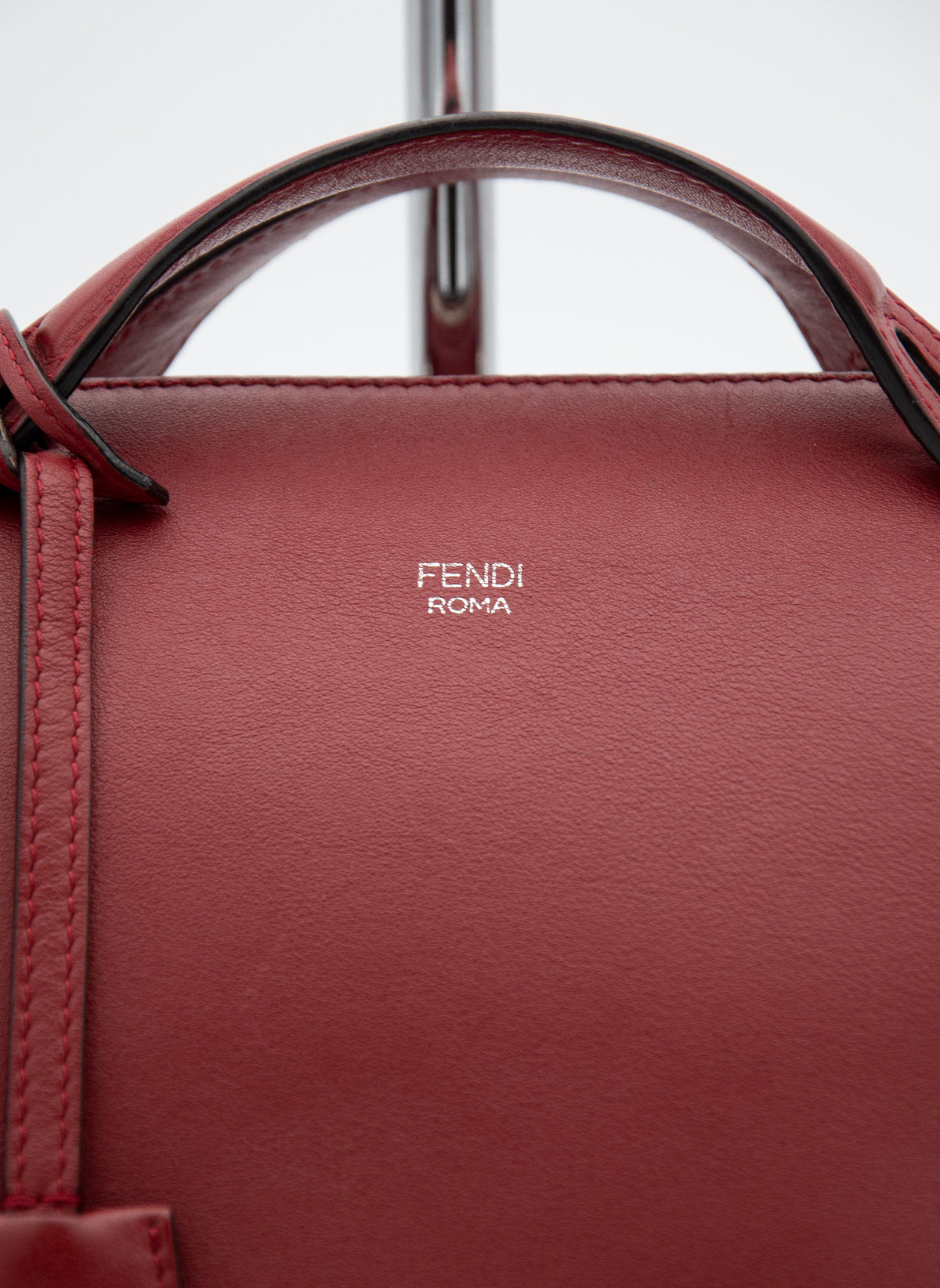Fendi By The Way Medium Red Leather Bag