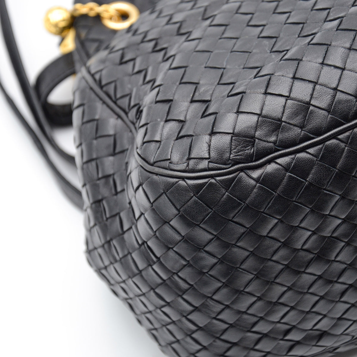 Sac Bottega Veneta Intrecciato noir vintage