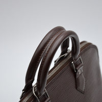 Louis Vuitton Alma Cuir Épi Chocolat