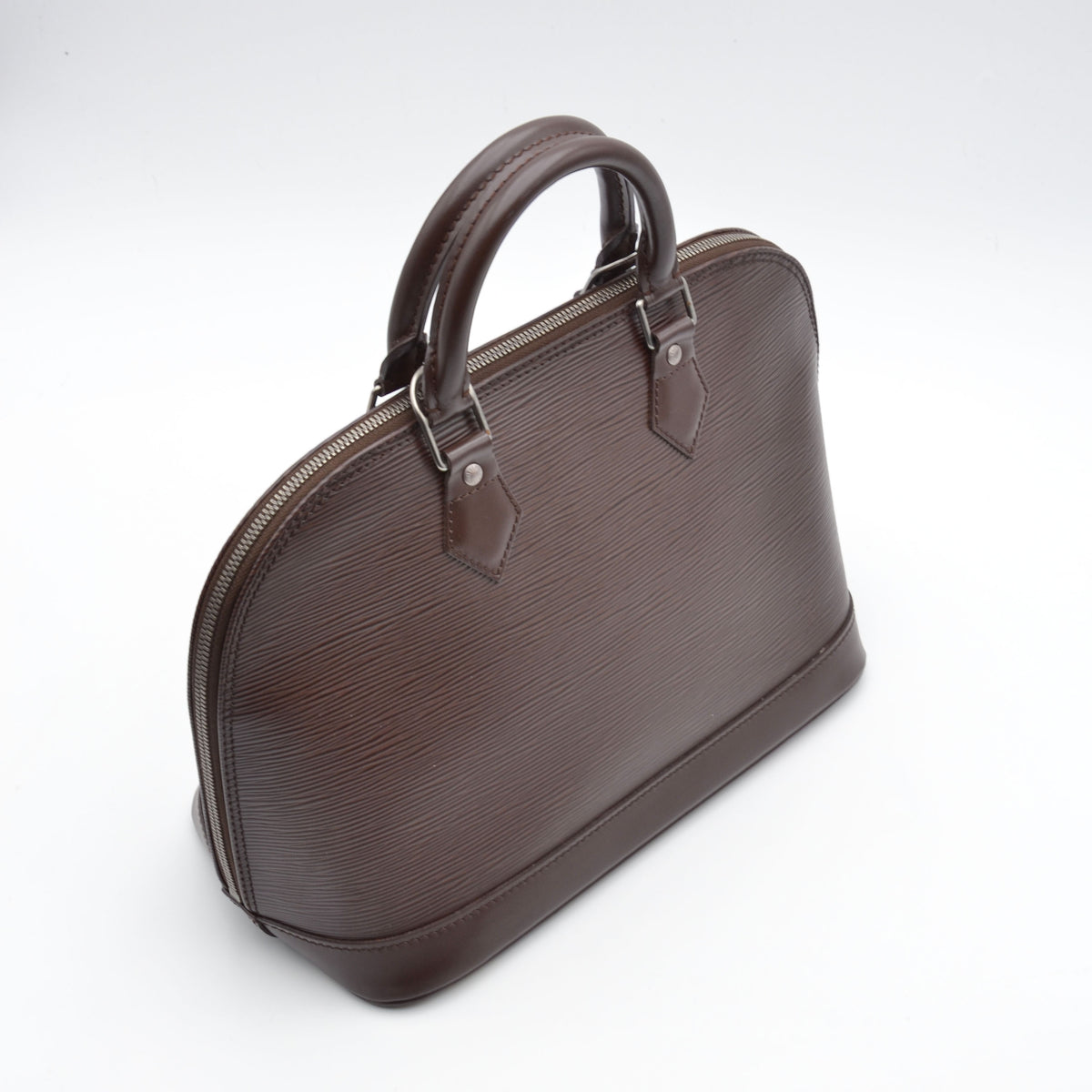 Louis Vuitton Alma Cuir Épi Chocolat