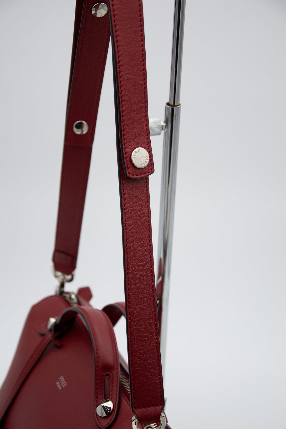 Fendi By The Way Medium Red Leather Bag