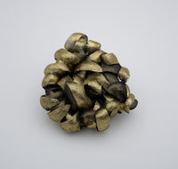 Broche Brushy Chrysanthème Or