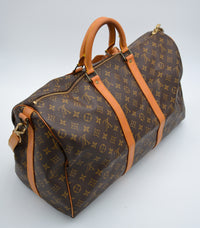 Keepall Bandoulière 50 Louis Vuitton en toile Monogram - cadenas
