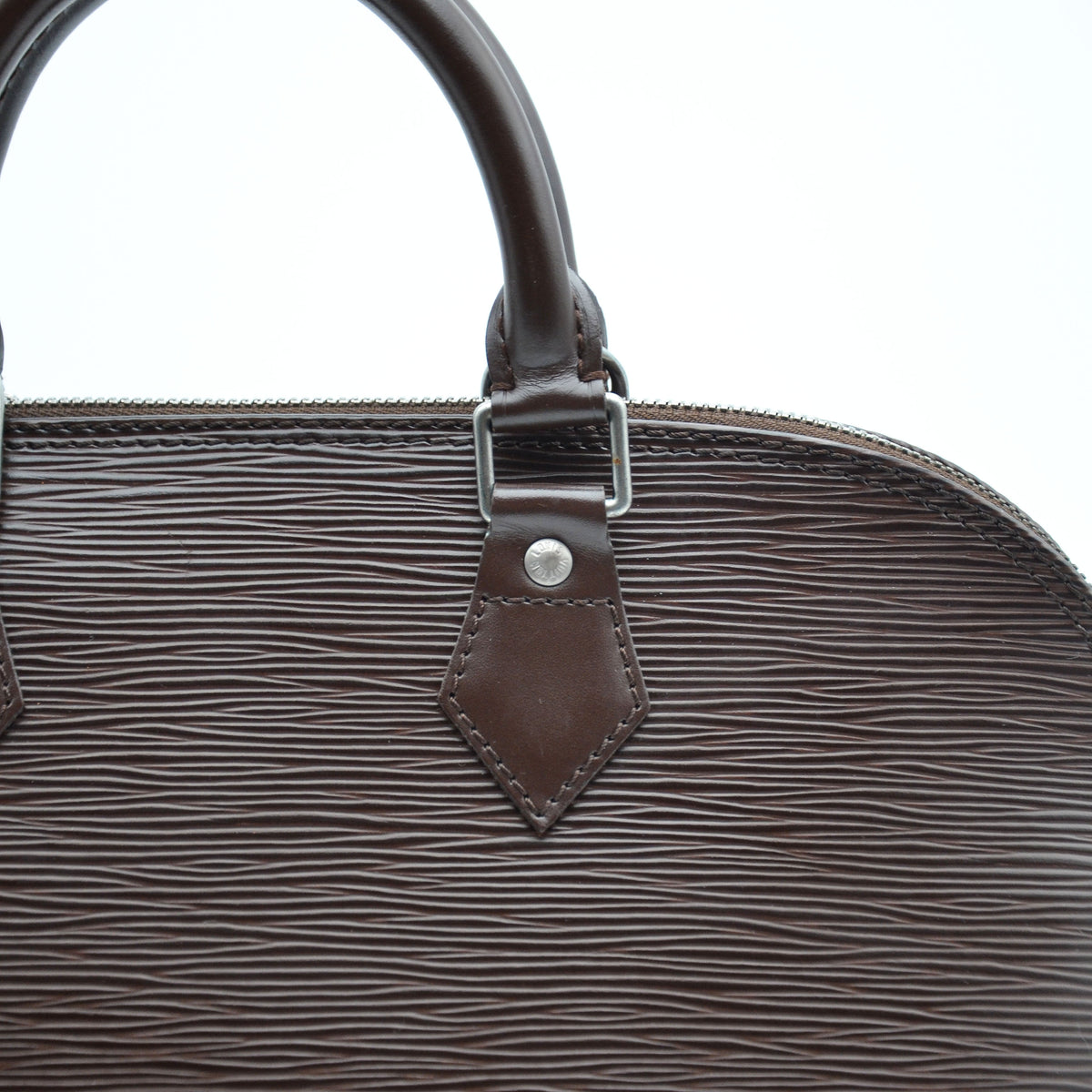 Louis Vuitton Alma Cuir Épi Chocolat