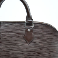 Louis Vuitton Alma Cuir Épi Chocolat
