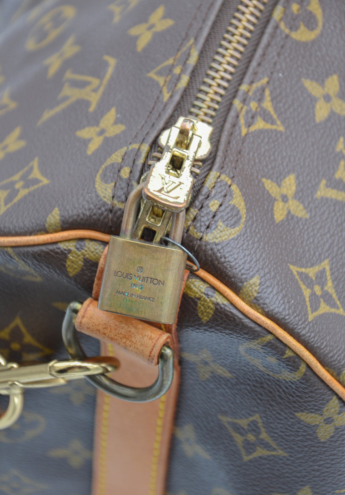 Keepall Bandoulière 50 Louis Vuitton en toile Monogram - cadenas