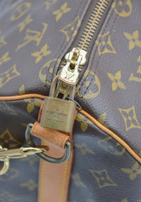 Keepall Bandoulière 50 Louis Vuitton en toile Monogram - cadenas
