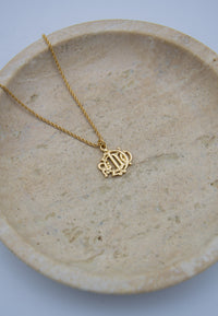 Christian Dior Collier Vintage 1980s – Pendentif Lettres Gothiques
