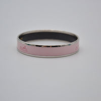 Bracelet Hermès émail rose motif calèche