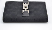 Portefeuille Gucci Vintage Toile GG Noir · Fermoir Jackie