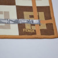 Bandana Fendi Vintage Coton Monogram Zucca