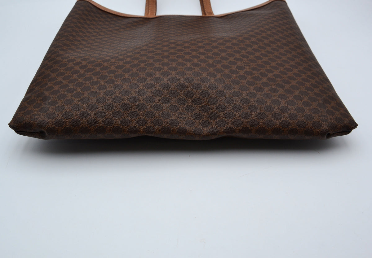 Céline Tote Vintage Grand Format Toile Macadam