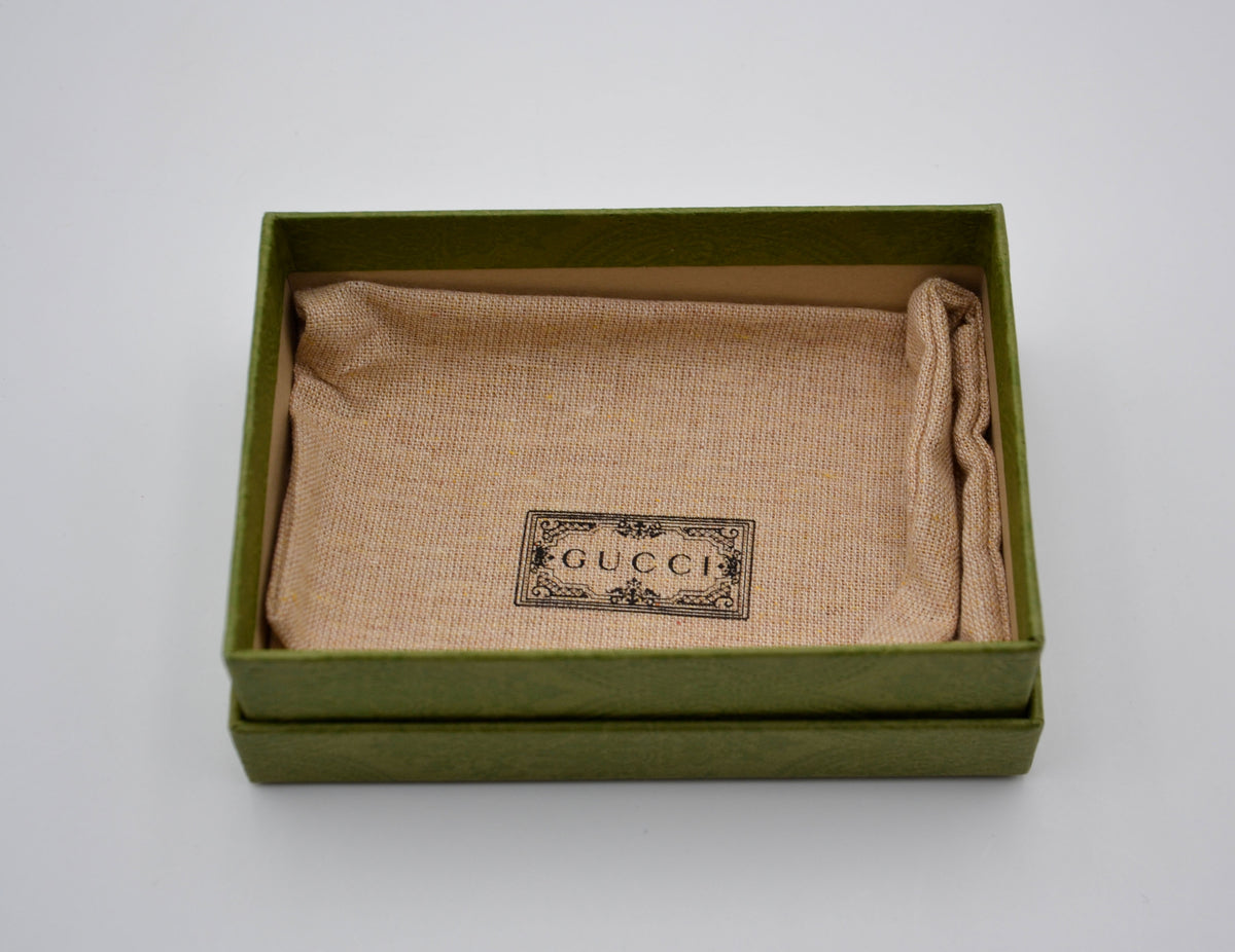 Porte-clés GG Marmont cuir bleu pastel