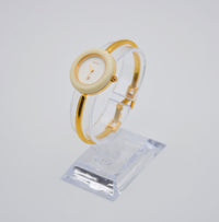 Montre Bezel femme beige quartz