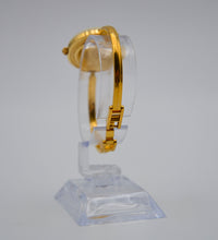 Montre Bezel femme beige quartz