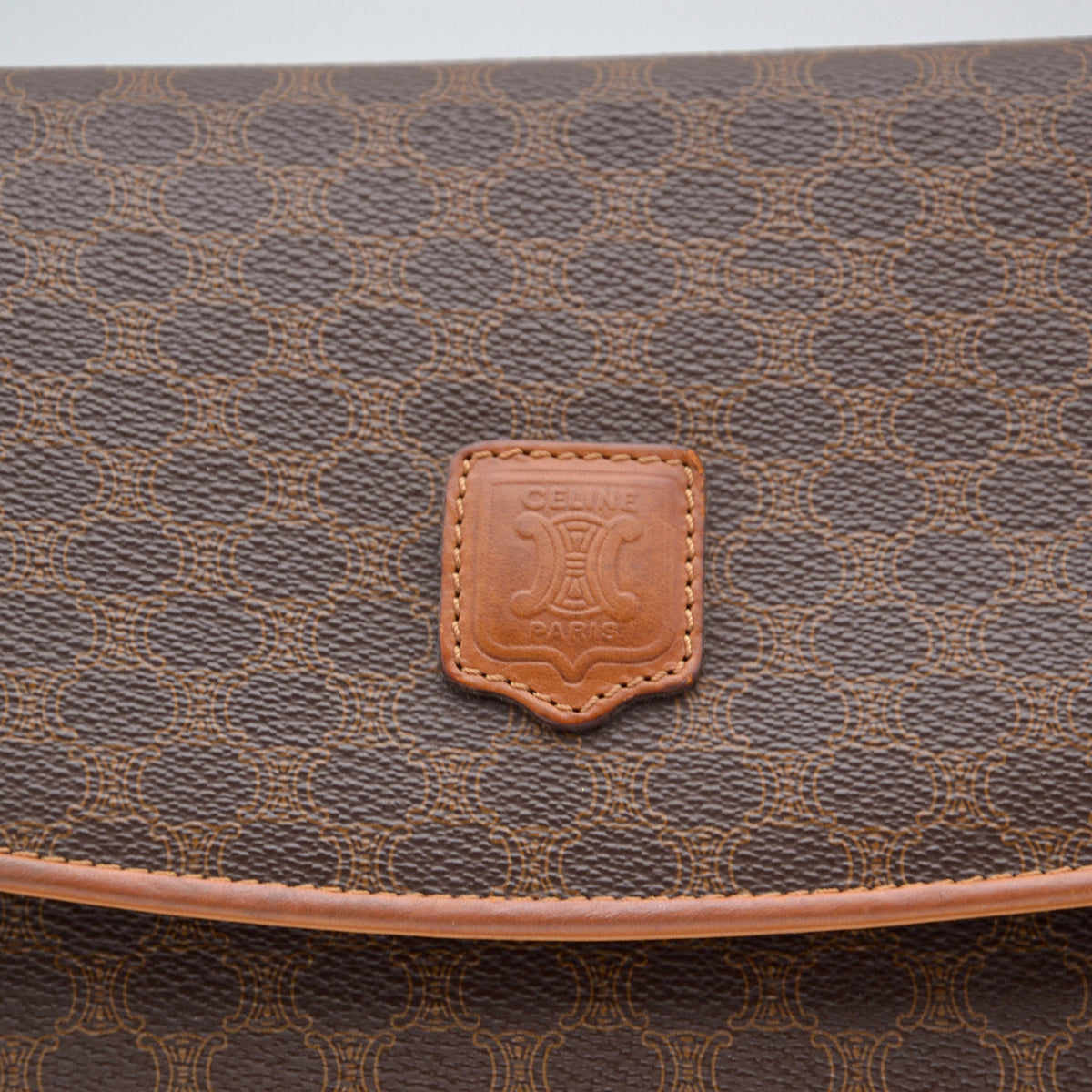 Pochette Céline vintage toile Macadam