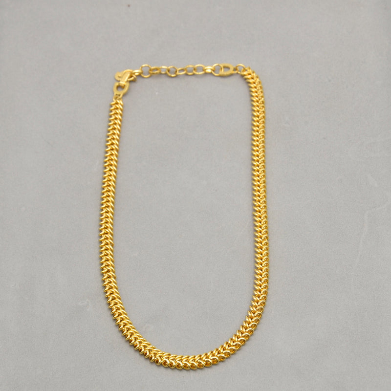 Collier chaîne Dior vintage plaqué or