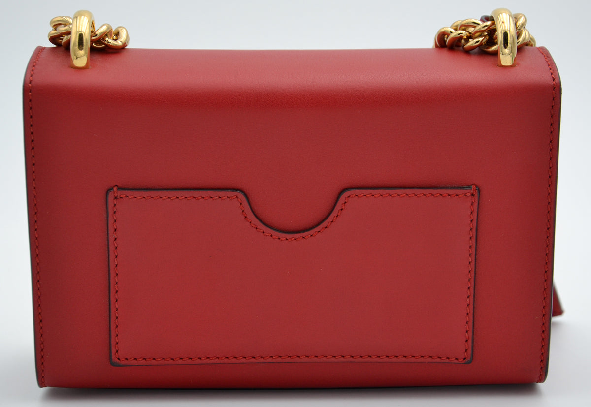 Sac Gucci Padlock Rouge Cuir