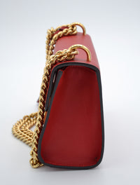 Sac Gucci Padlock Rouge Cuir