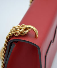 Sac Gucci Padlock Rouge Cuir