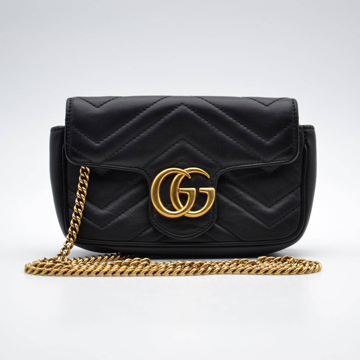 Sac Gucci GG Marmont Super Mini Matelassé Noir