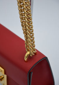 Sac Gucci Padlock Rouge Cuir