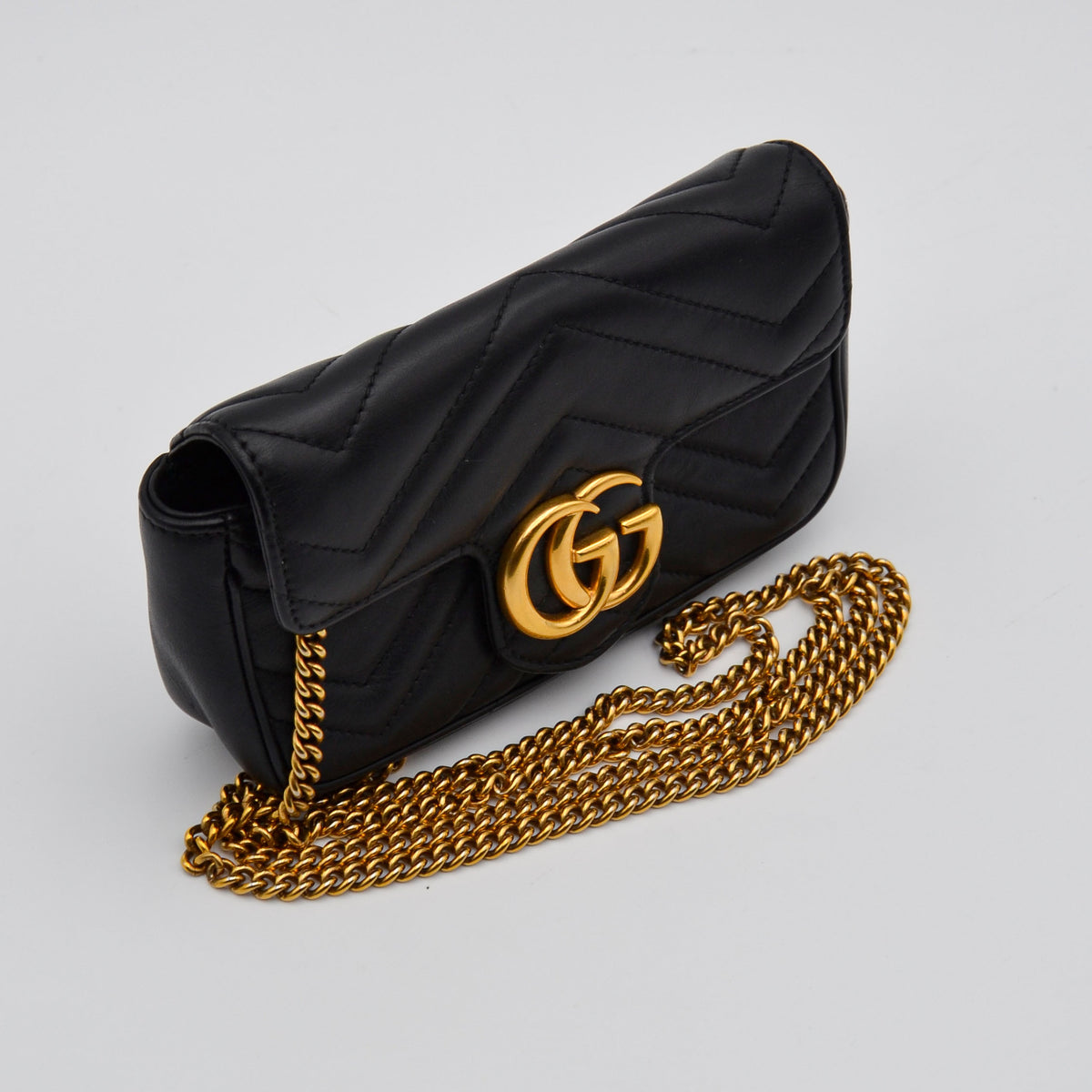 Sac Gucci GG Marmont Super Mini Matelassé Noir