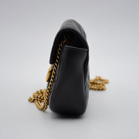 Sac Gucci GG Marmont Super Mini Matelassé Noir