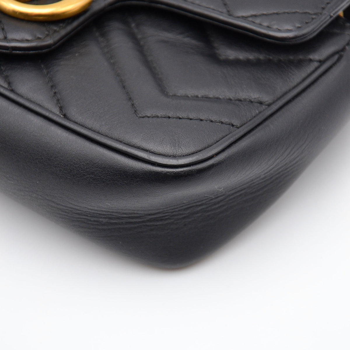 Sac Gucci GG Marmont Super Mini Matelassé Noir