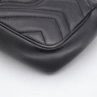 Sac Gucci GG Marmont Super Mini Matelassé Noir