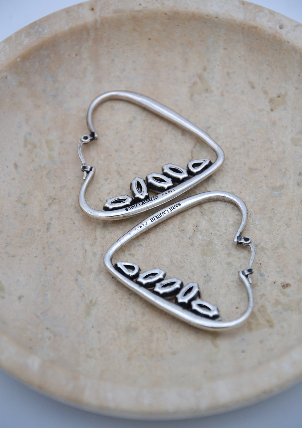 Boucles d’oreilles Saint Laurent cœur