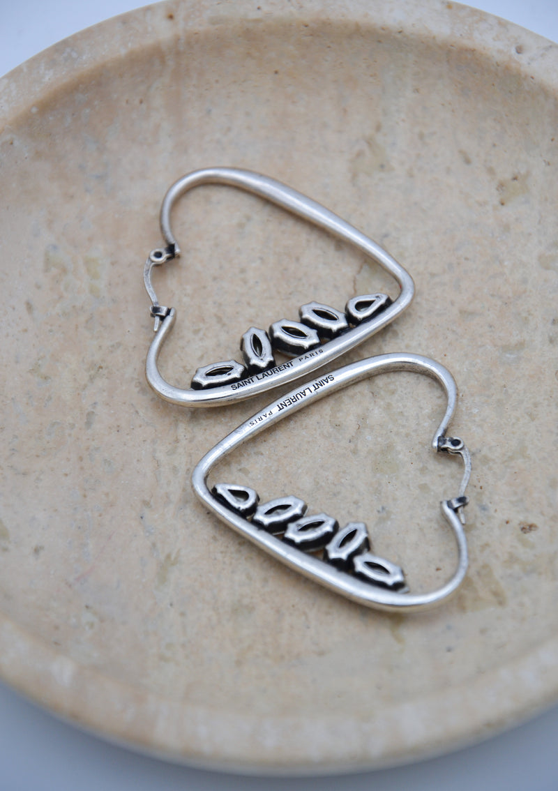 Boucles d’oreilles Saint Laurent cœur