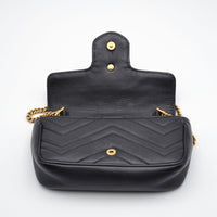 Sac Gucci GG Marmont Super Mini Matelassé Noir