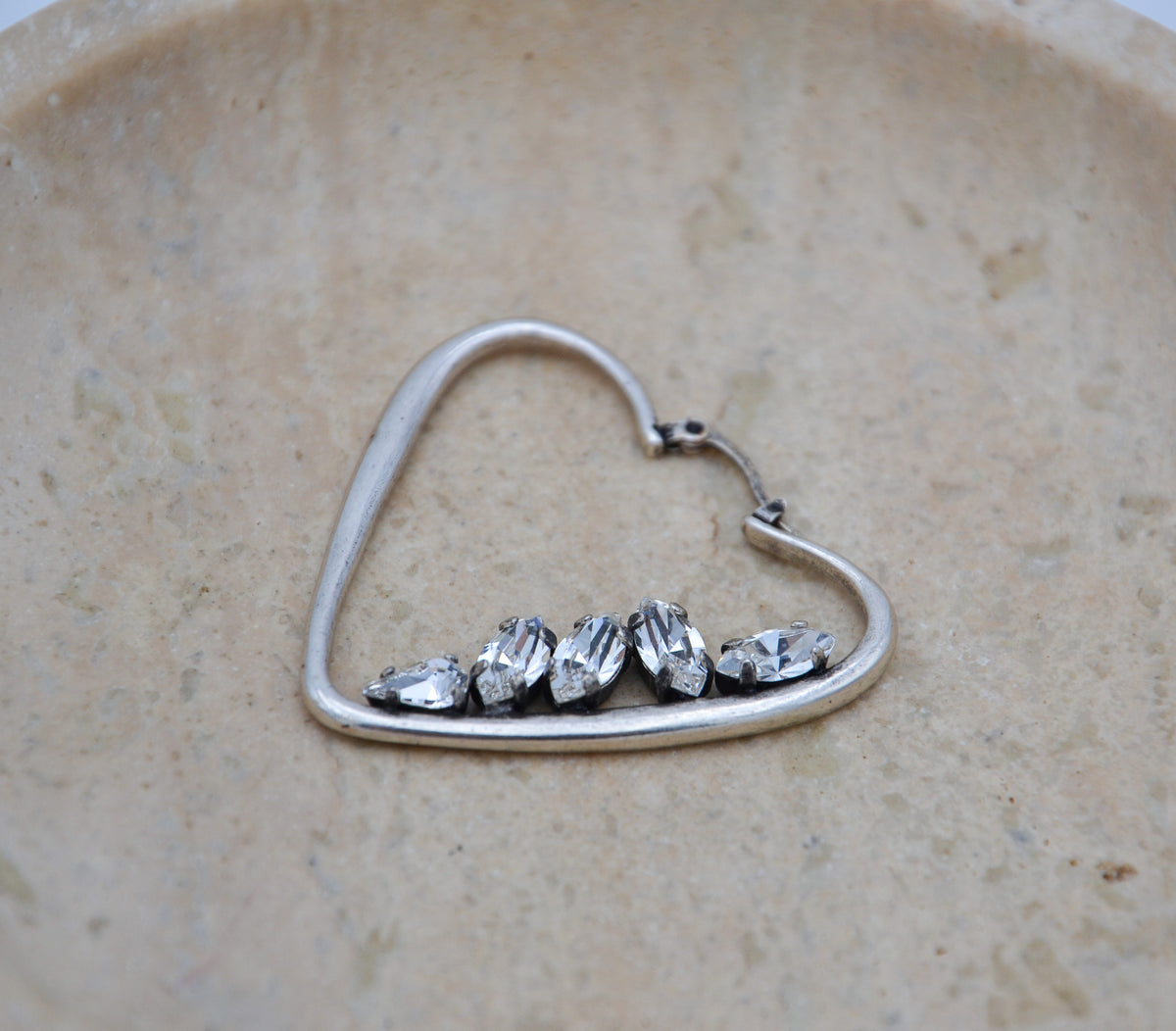 Boucles d’oreilles Saint Laurent cœur