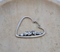 Boucles d’oreilles Saint Laurent cœur