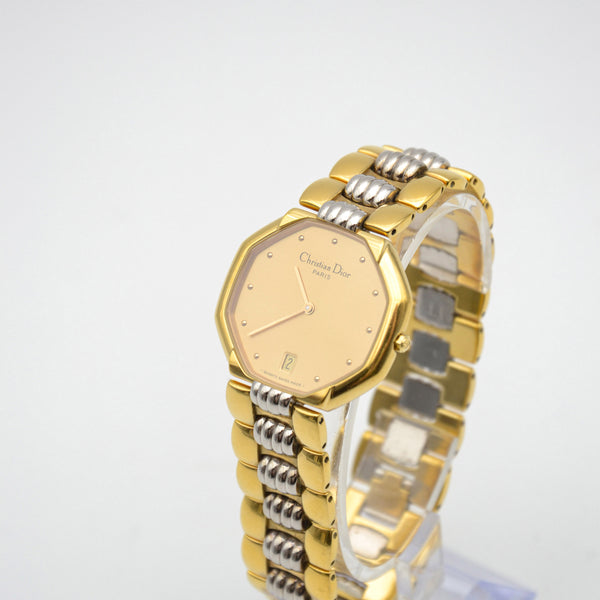 Montre Dior Octagon 45.134 vintage dorée