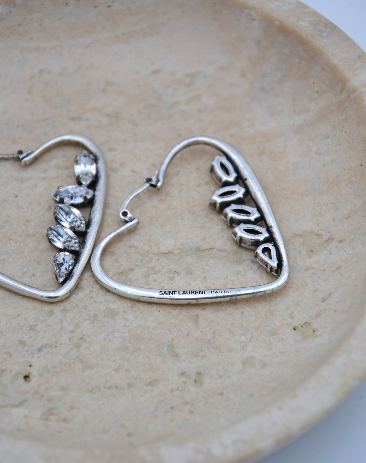 Boucles d’oreilles Saint Laurent cœur