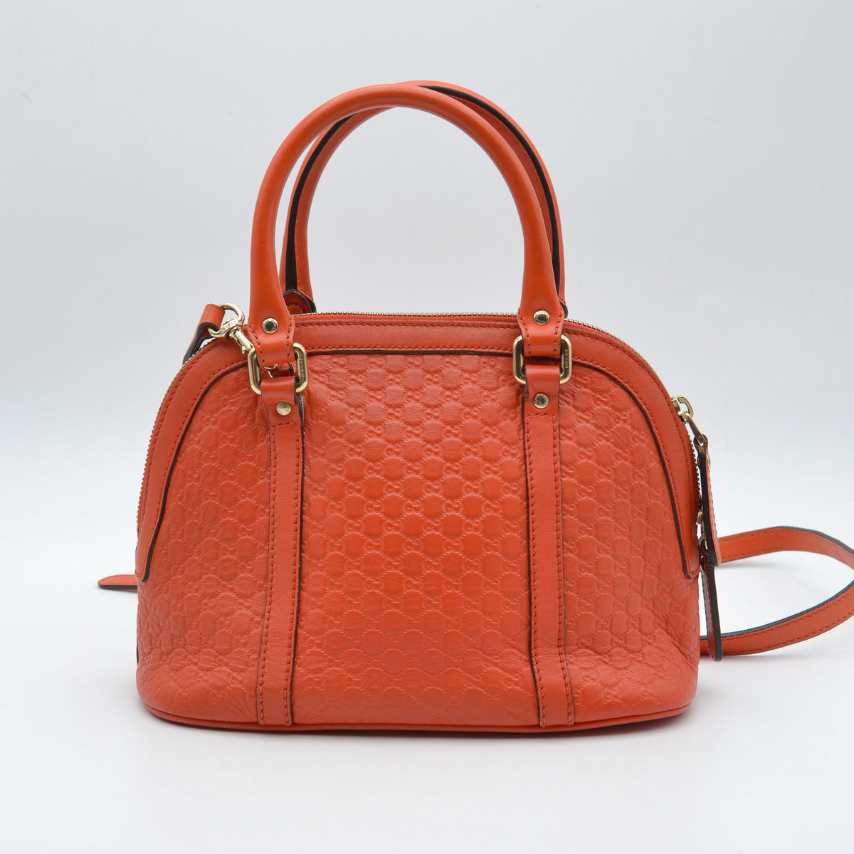 Sac Dome Guccissima cuir orange mandarine