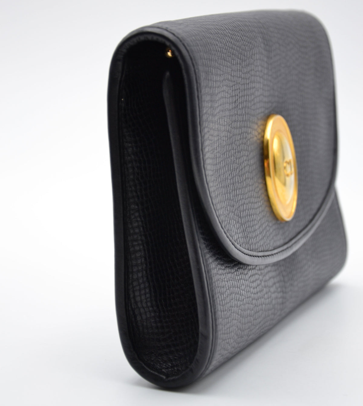 Dior crossbody cuir noir vintage