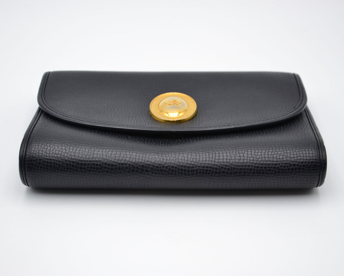 Dior crossbody cuir noir vintage