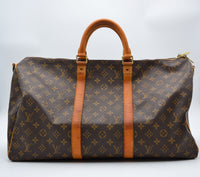 Keepall Bandoulière 50 en toile Monogram – Vintage