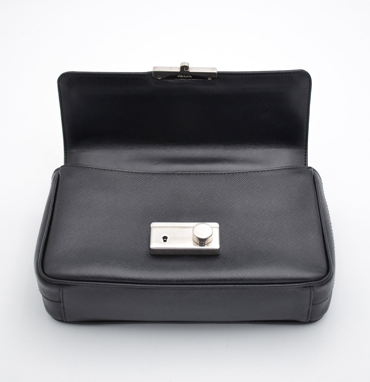 Sac Prada en cuir Saffiano noir