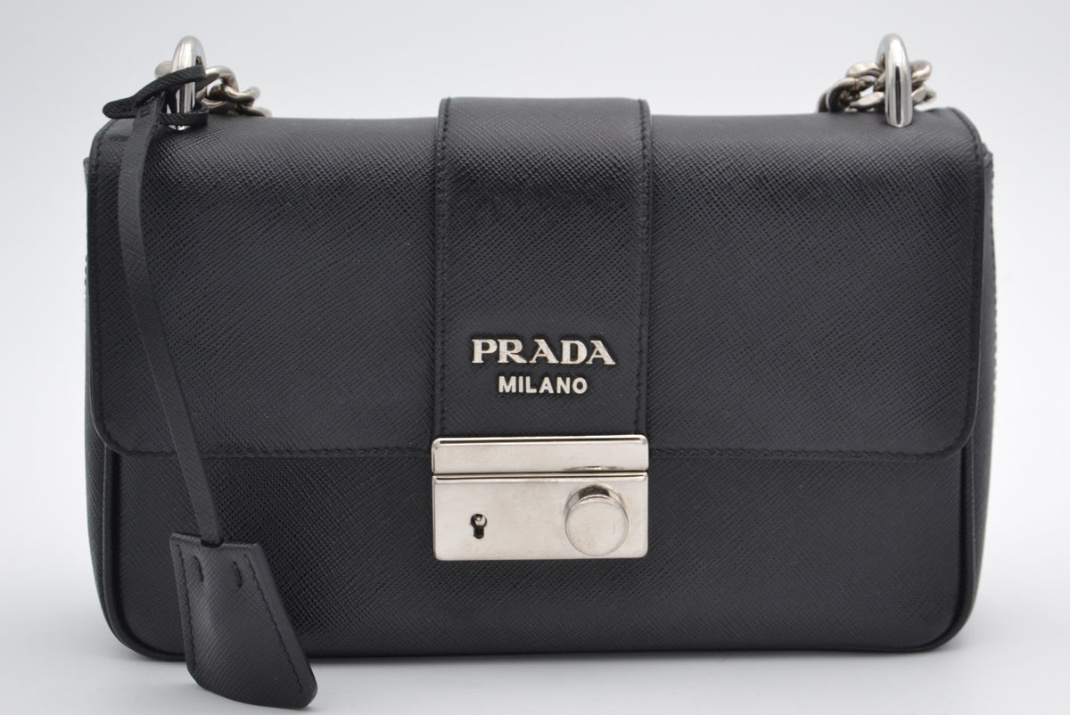 Sac Prada en cuir Saffiano noir