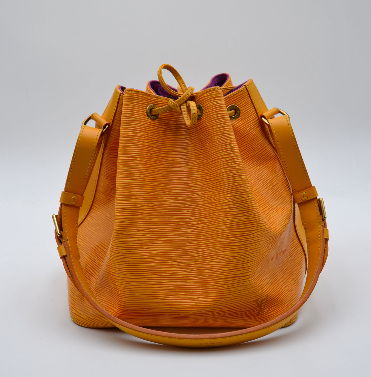 Louis Vuitton Noé PM Cuir Épi Jaune