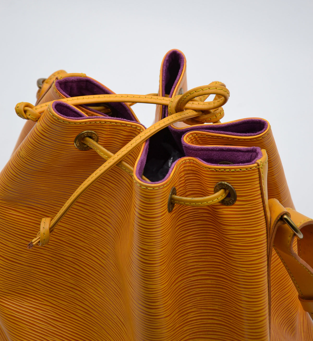 Louis Vuitton Noé PM Cuir Épi Jaune